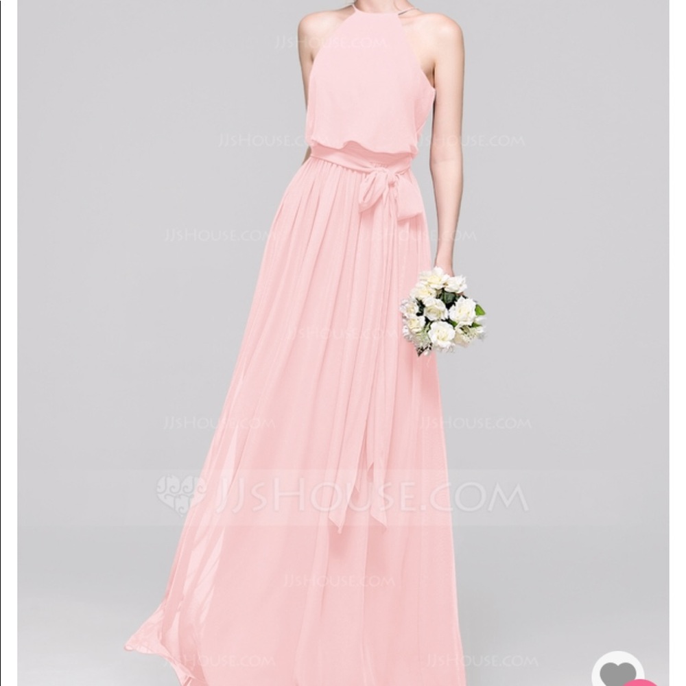 Light pink formal maxi